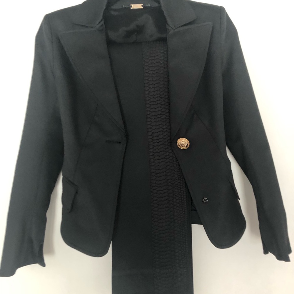 Versace Black Silk Women’s Suit